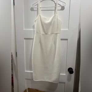 Lulu's Strapless Cream Dress